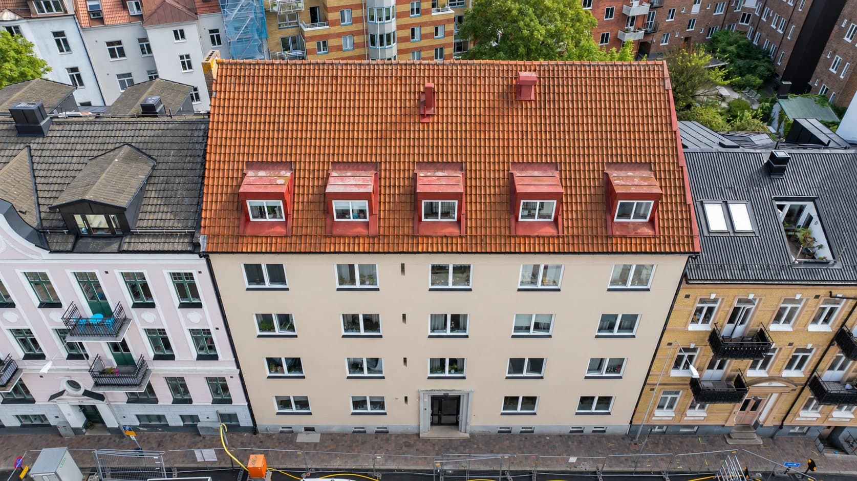Aschebergsgatan 6, Tågaborg, drönarbild